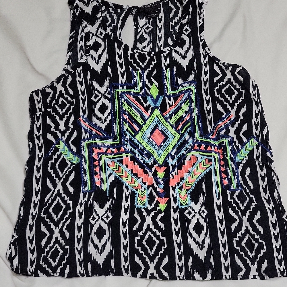 Patterned Tank Top